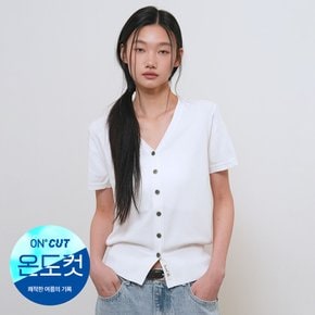 WOMAN 온도컷 쿨 에센셜 하프 가디건 [WHITE] / GF2LKC541