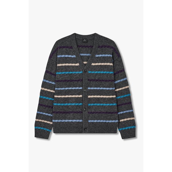 [PS PAUL SMITH] 배색 스트라이프 가디건 5735328113000