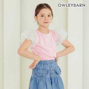 상큼벌룬 반팔티셔츠 핑크 _P356216904