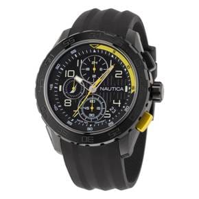 4226758 Nautica Mens Nst 101 Recycled Silicone Chronograph Watch