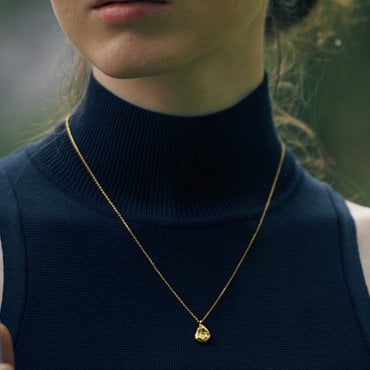 베흐트 [925 silver] Un.silver.89 / Avocat necklace (gold) (11026)
