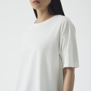 여 A라인 루즈핏 반팔 티셔츠(WHITE /  BEIGE / MELLANGE GREY / BLACK)