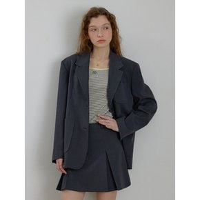 Tencel Out Pocket Jacket [CHARCOAL]