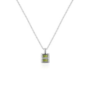 Goober double square necklace