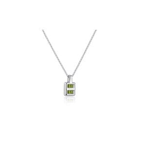Goober double square necklace