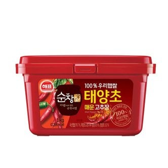 해표 [푸른들마켓][해표] 순창궁우리햅쌀매운고추장1kg