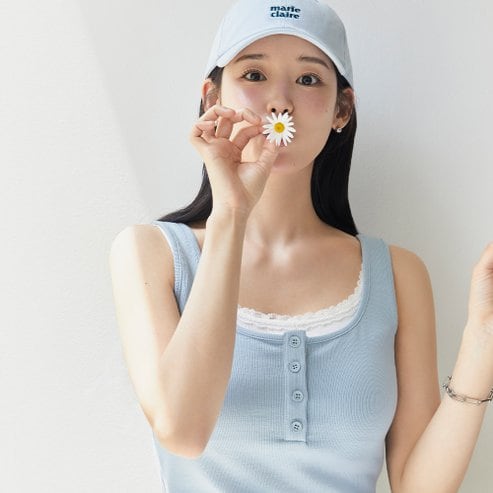 마리끌레르 [박환희 PICK] 레이스 레이어드 슬리브리스(MOFBTS24MSB)