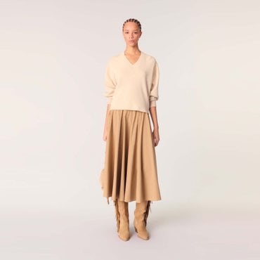 마쥬 [시즌오프 30%] 브이넥 오버사이즈 풀오버