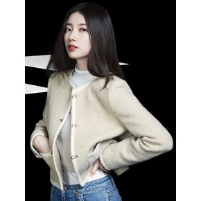 [SUZY] 금속토글 트위드 자켓 YO3W1860