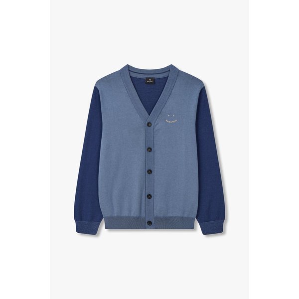 [PS PAUL SMITH] 해피 로고 컬러 블록 가디건 5734328009000