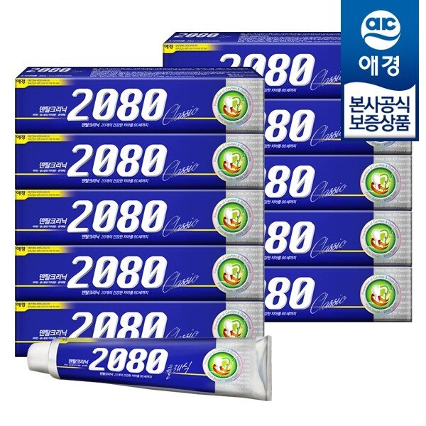 2080 클래식 치약 170g x10개