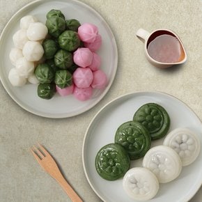 [명인 떡] 이호성 명인 팥앙금절편 800g+삼색꿀떡 800g
