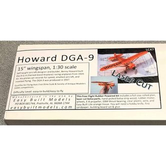  고무 동력기 Easy Built製Howard DGA-9 L/C 사양 날개 길이 1