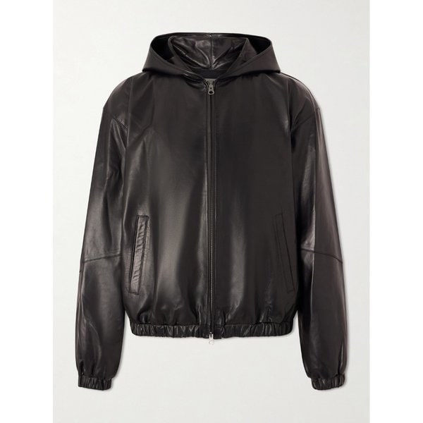 아모멘토 가죽 후드 재킷 46376663162979724