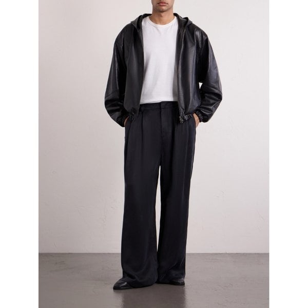 아모멘토 가죽 후드 재킷 46376663162979724