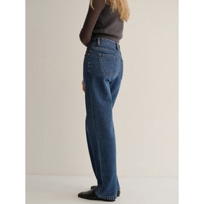 relaxed straight jeans (classic blue)