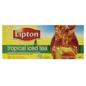 [해외직구]립톤 트로피칼 아이스티 티백 595g 24입/ Lipton Iced Tea Bags Tropical 21oz