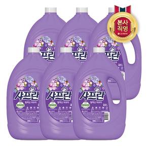 샤프란 섬유유연제 아로마 3.1L x 6개