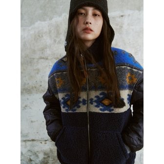 프리터 Nana Quilted Jacket Navy_F254JP01