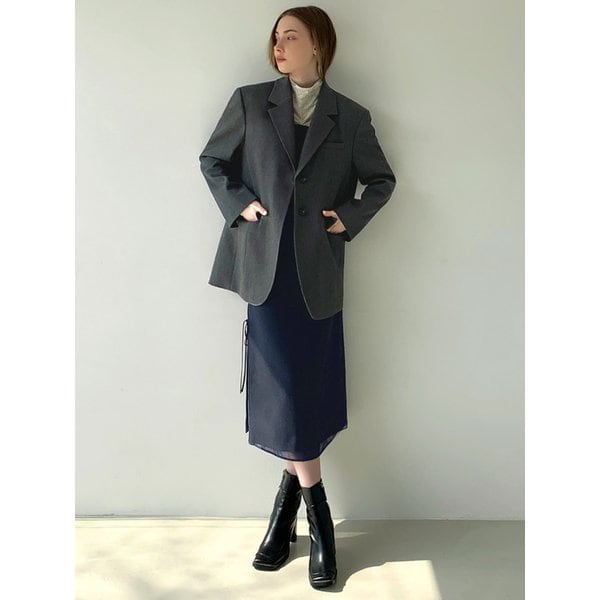 사이드 스트링 레이어드 스커트 VB59SKM101Z