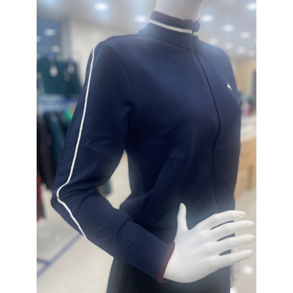 [여주점] 여성 라인 포인트 스웨터 풀집업 점퍼 GQ322LKC91 NAVY
