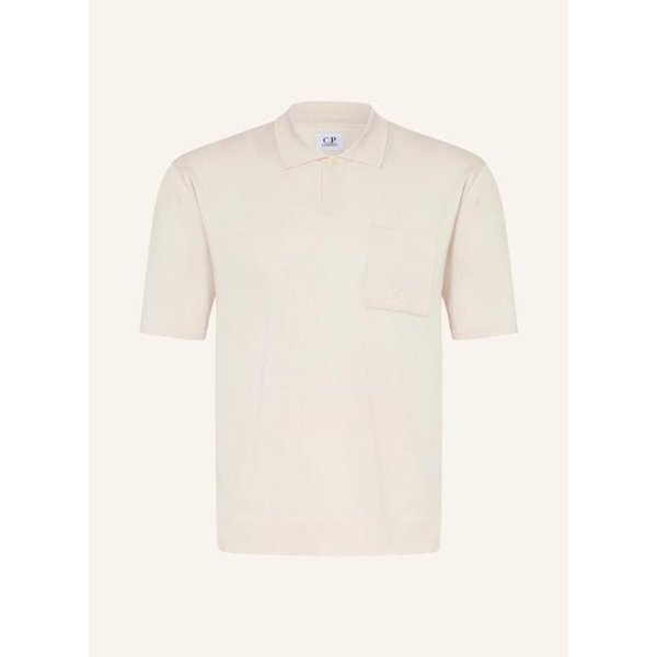 26SS 씨피 컴퍼니 폴로 티셔츠 20CMKN234A 110659A 103 GAUZE WHITE DOM