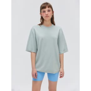 Round Neck Half Knit - Mint