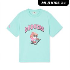 MLB키즈 (공식) 24SS 메가베어 그래픽 반팔 티셔츠 LA (Mint) 7ATSC0243-07MTS