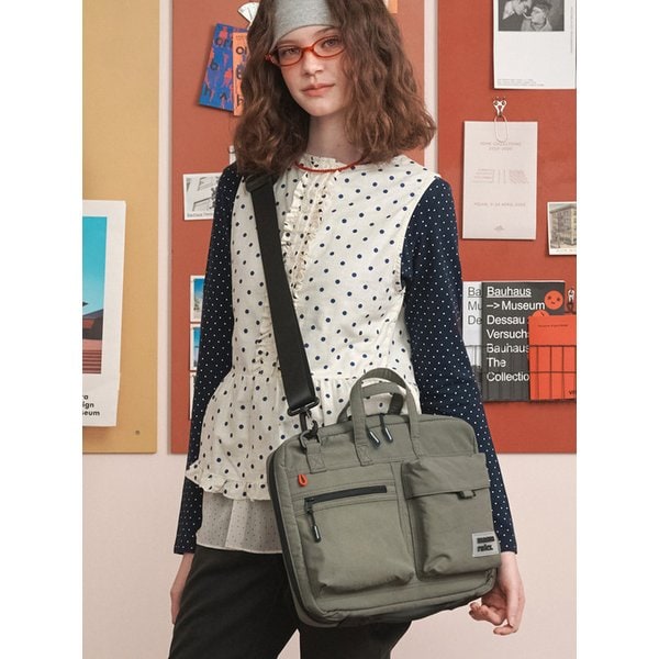 Briefit laptop case slim bag_Khaki