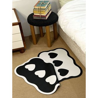 포시즌데코 [리퍼브] 어반 하트 규조토발매트 빨아쓰는 현관 욕실 주방 하트러그