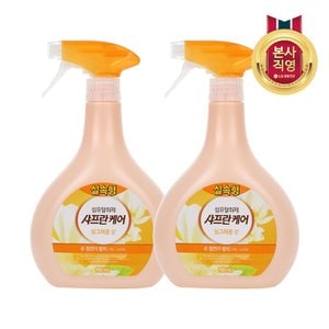 엘지생활건강 샤프란케어 섬유탈취제 900ml 싱그러운향 x 2개