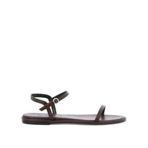 [아이데] Sandals NETTIENAPPA LEATHER MOKA Brown