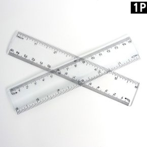초등학생 수학준비물 15cm 투명 플라스틱자