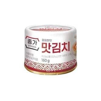  종가집 깔끔한맛 맛김치캔 160g x 36개 / 여행용 휴대용 김치통조림