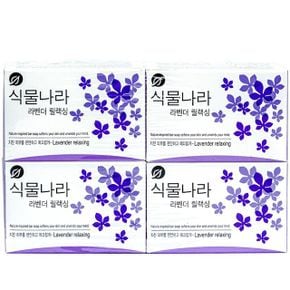 라벤더 릴렉싱 식물나라 비누 100g 4입 X ( 2매입 )