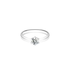 CLASSIC SOLITAIRE DIAMOND RING 0.3ct 18K WHITE GOLD(랩그로운다이아몬드) / 211220421