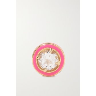 ALISON LOU Cocktail 14-karat Gold, Topaz And Enamel Single Earring 골드 46376663162548806