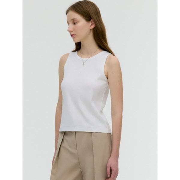 [리퍼브] [4color] 골지 코튼 슬리브리스