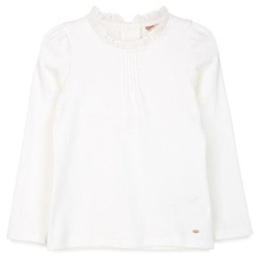 P2635T173 아동 여아 핀턱 프릴 티셔츠