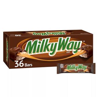  [해외직구] 밀키웨이 초콜릿 캔디바 대용량 52g 36입 Milky Way Full Size Bulk Chocolate Candy Bars (1.84 oz., 36 ct.)