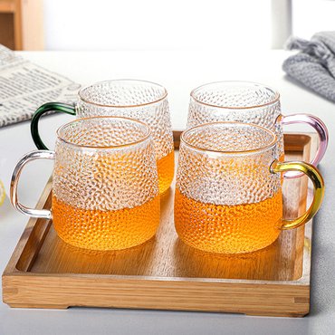 한국도예가 컬렉션 내열유리 찻잔 유리잔 LC203 4P 300ml