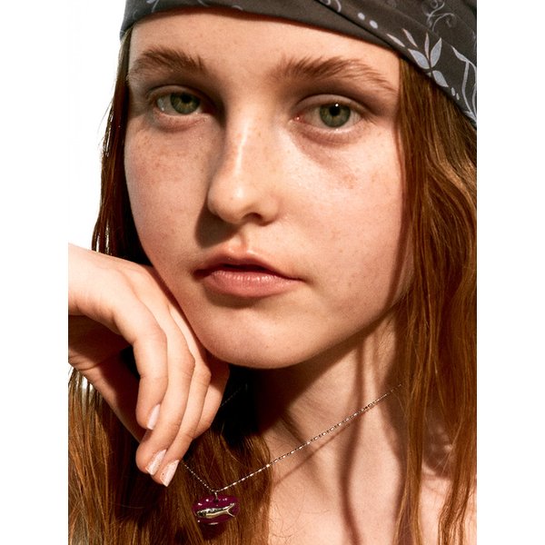 minnow necklace-purple