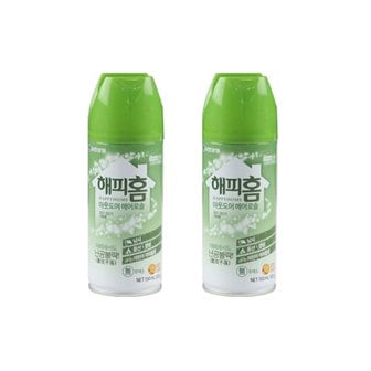 유한양행 해피홈 모기기피제 아웃도어 에어로솔 150ml 2개입