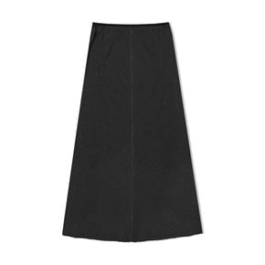 Washing Easy Long Skirt - Charcoal