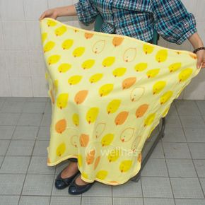 포근 무릎담요 병아리옐로  100x80cm 블랭킷 캠핑 등산 여행 차량_P329665300