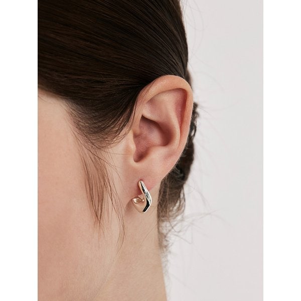 sculpt line one-touch earring