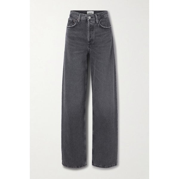 아크 롱 미드라이즈 와이드 진 블랙 46376663163022143