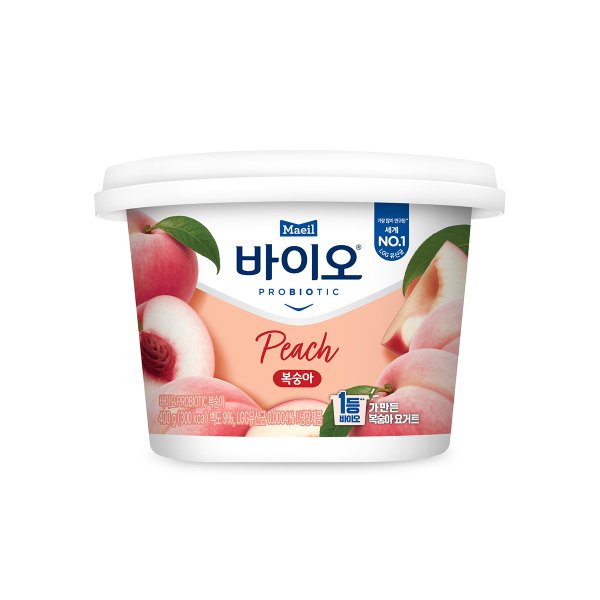 바이오 요거트 복숭아 400g_4개