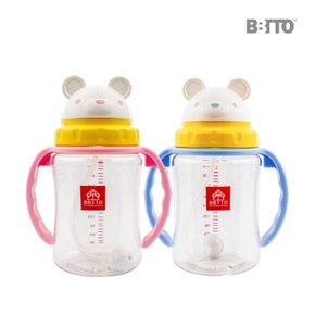 트라이탄 곰돌이 빨대컵 300ml