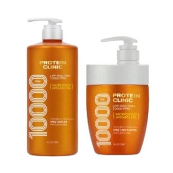  엘라스틴 프로틴클리닉 고영양 샴푸 1000ml+트리트먼트 700ml